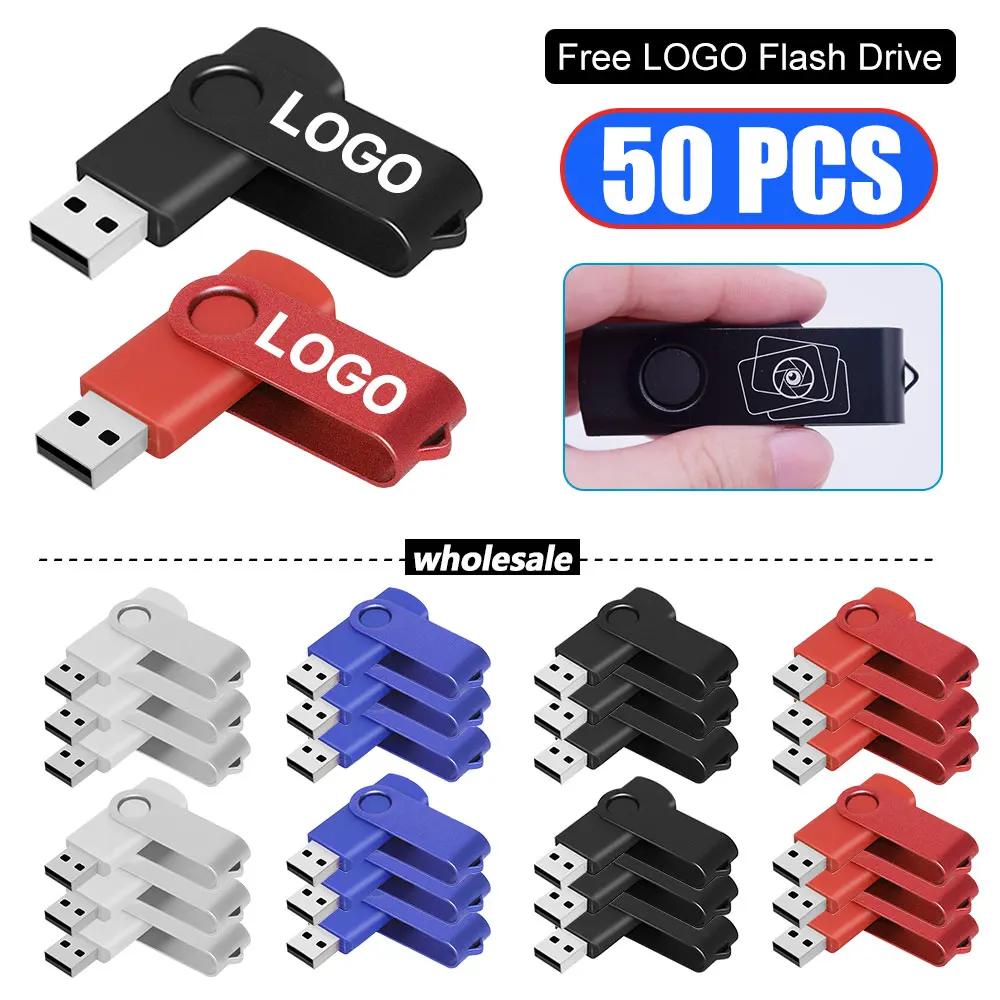 USB ƽ ̴  ̺, USB ÷ ̺, 4GB, 2GB, 1GB, ̺, 64GB, 32GB, 16GB, ݼ ũ, Cle USB  Ŀ ΰ, 50PCs/Ʈ